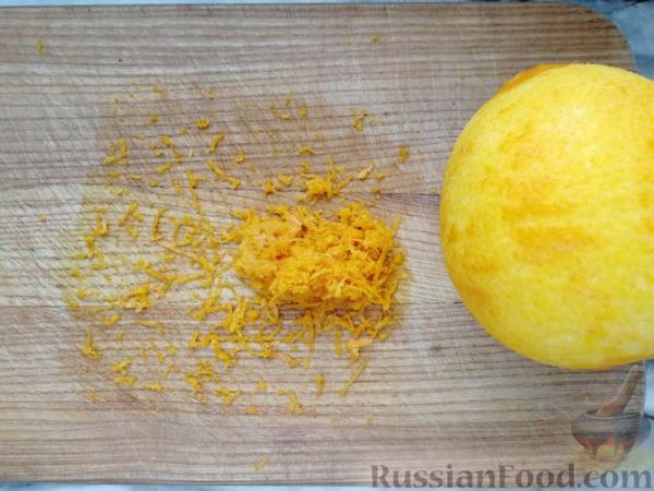 Печенье с апельсиновой цедрой и сахарно-коричной посыпкой